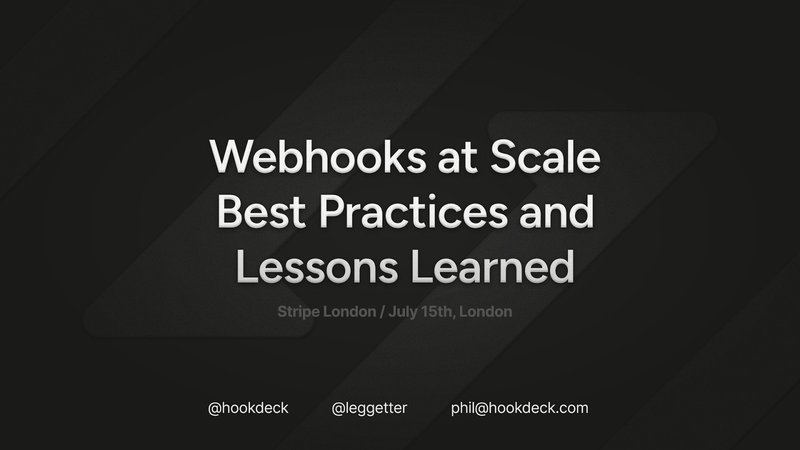 Webhooks at Scale Best Practices and Lessons Learned by Phil Leggetter